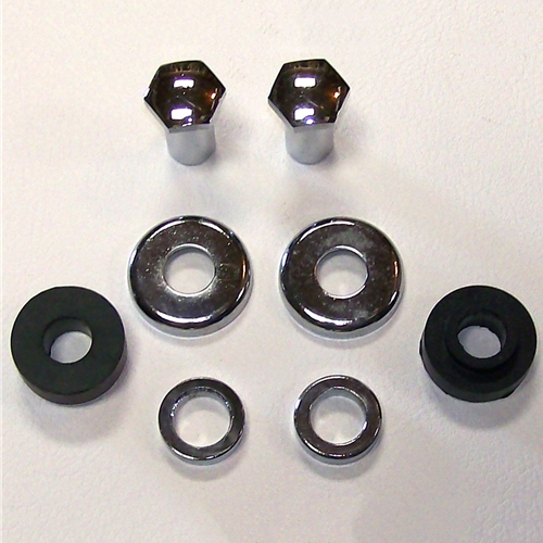 Valve Cover Chrome Nut Cap & Washer Set