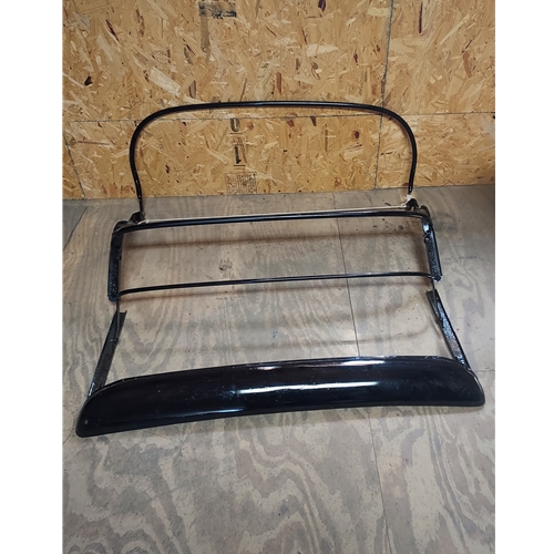 Late Convertible Top Frame Assembly - 3 bow - Painted Black - used