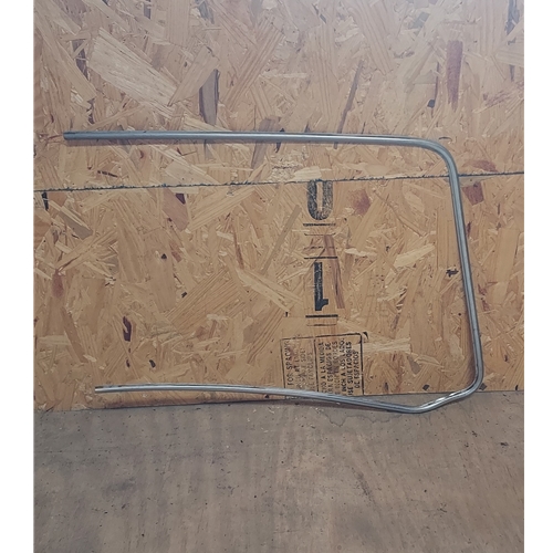 Late Left Front Windshield Stainless Steel Trim - used