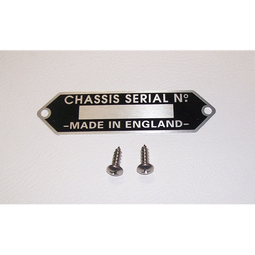 Chassis Serial Number ID Tag