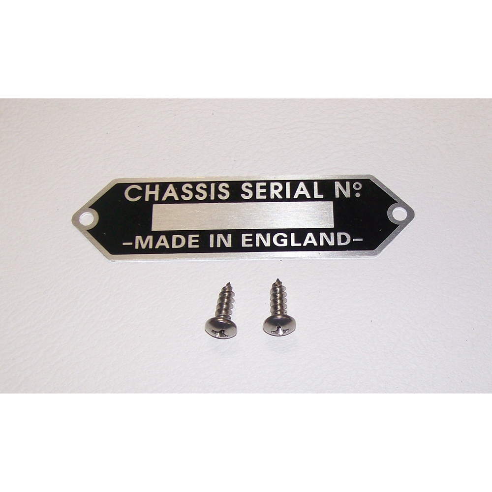 Chassis Serial Number ID Tag | Metropolitan Parts