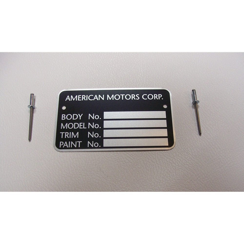 AMC Body ID Tag | Metropolitan Parts